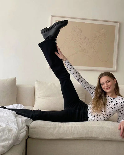 Jeans Retro Slim Micro Acampanados para Mujer - Estilo Europeo y Americano - Image 13