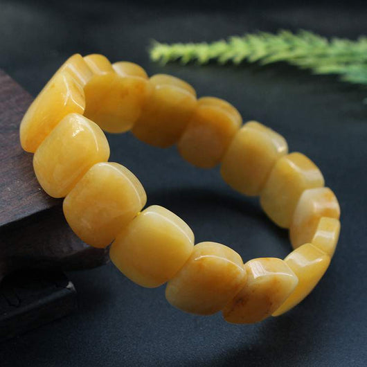 Pulsera de Jade Dragón Amarillo Unisex - Joya Tradicional - Image 2