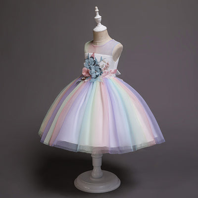Vestido de Dama de Honor para Niña de 1 Año - Diseño Floral Elegante - Image 4