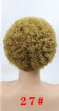 Peluca Rizada Corta Explosiva - Estilo Temperamental Microondas - Image 8