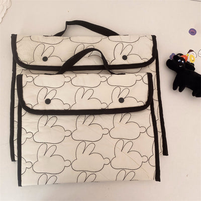 Bolsa Portátil para Tablet con Patrón de Conejo Bordado - Image 29