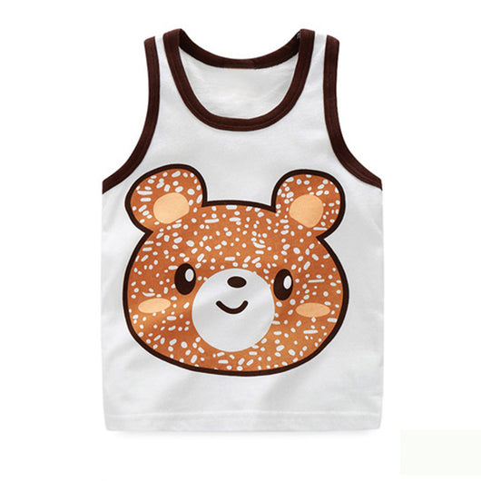 Playera Infantil con Estampado de Dibujos Animados y Chaleco - Image 3