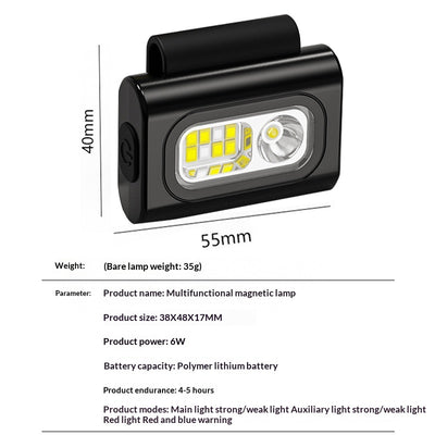 Lámpara Magnética de Luz Roja en Silicona para Correr Nocturno - Image 4
