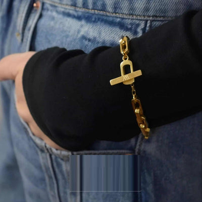 Pulseras y Collares de Acero 316L con Diseño Cuadrado para Hombre y Mujer - Image 8