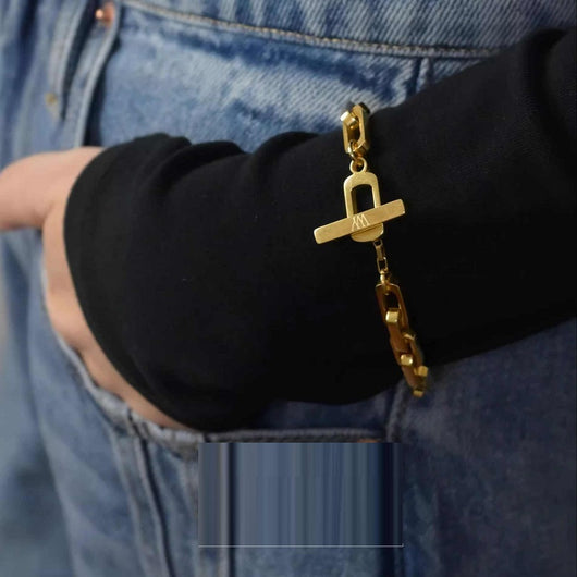 Pulseras y Collares de Acero 316L con Diseño Cuadrado para Hombre y Mujer - Image 8