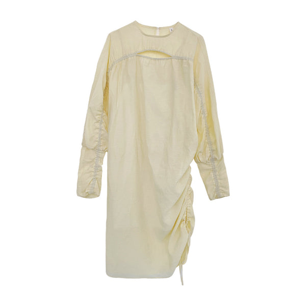 Vestido Ajustado con Cordones Laterales