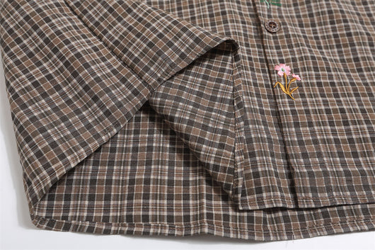 Camisa Cuadriculada Holgada para Hombre - Estilo Casual Versátil - Image 15