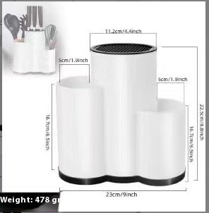 Organizador de Cuchillos Multifuncional de TPR - Soporte de Almacenamiento para Cocina - Image 10