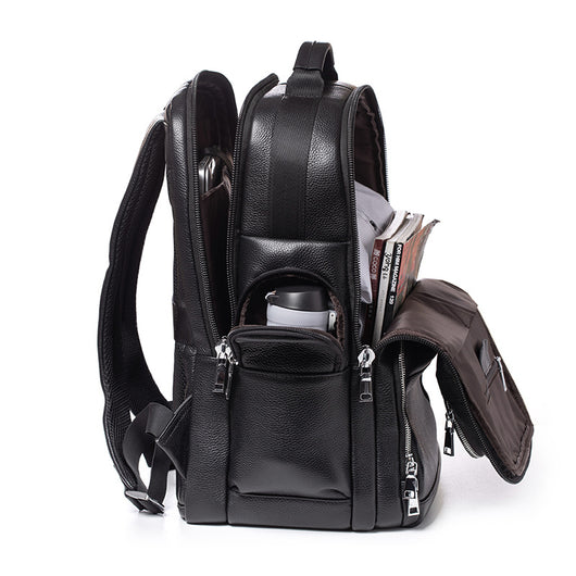 Mochila de Viaje en Cuero Genuino para Hombre - Image 3