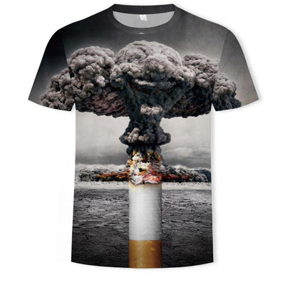 Playera Unisex con Estampado 3D Digital de Cuello Redondo - Image 10