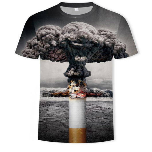 Playera Unisex con Estampado 3D Digital de Cuello Redondo - Image 10