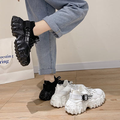 Zapatillas Deportivas Papá con Suela Gruesa y Tejido Volador - Image 7