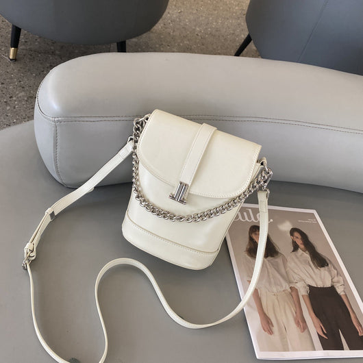 Bolso de Cuero Genuino con Cadena - Bandolera de Piel Auténtica - Image 26