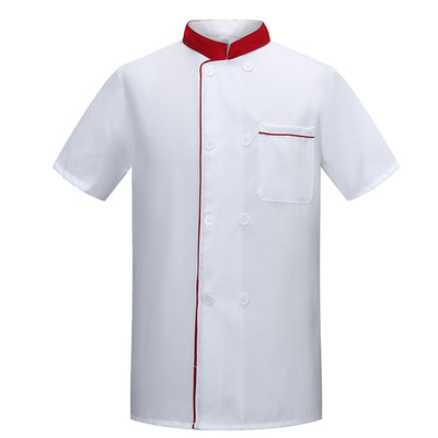 Uniforme de Chef Chino Manga Corta para Hombre Verano - Image 6
