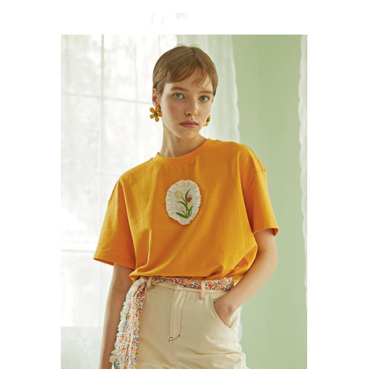 Camiseta Suelta de Color Liso - Comodidad Versátil - Image 11