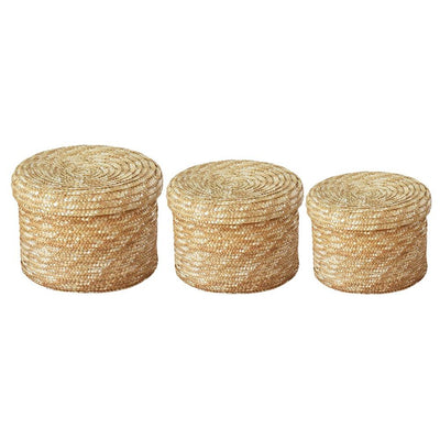 Cesta Tejida de Fibra de Trigo Natural - Image 11