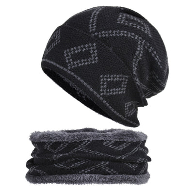 Gorro Térmico con Patrón Cuadrado Grueso para Clima Frío - Image 7