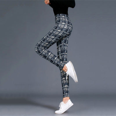 Leggings Cuadriculados Push Up para Mujer - Pantalones Deportivos Ajustados Sexys - Image 7
