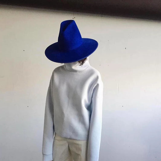 Sombrero Jazz de Fieltro de Lana Pura