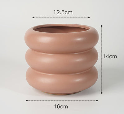 Florero de Cerámica Redondo y Suave Estilo Morandi - Image 15