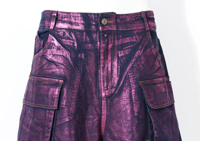 Jeans Casuales Morados con Efecto Bronceado para Mujer - Image 13