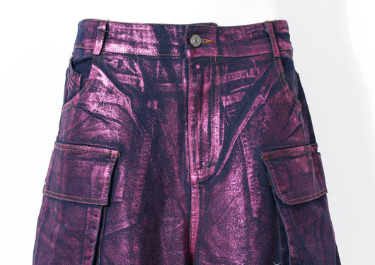 Jeans Casuales Morados con Efecto Bronceado para Mujer - Image 13