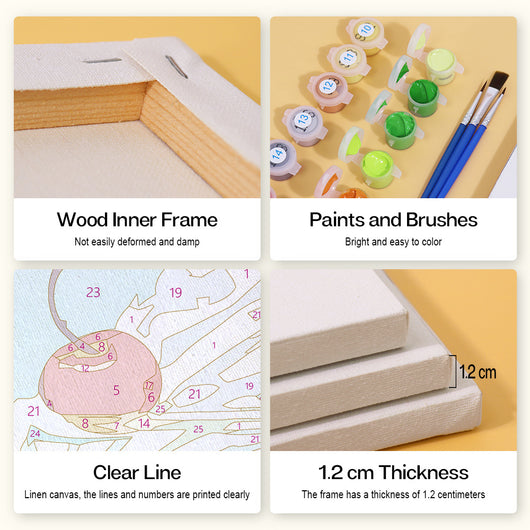 Kit de Pintura al Óleo Digital DIY - Paisajes y Flores - Image 44