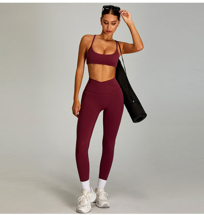 Pantalones Deportivos Cintura Alta Efecto Desnudo Mujer - Secado Rápido y Ajuste Perfecto - Image 14