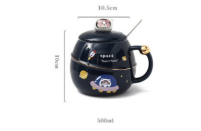 Taza Térmica Conejo Adorable con Cuchara y Tapa - Image 8