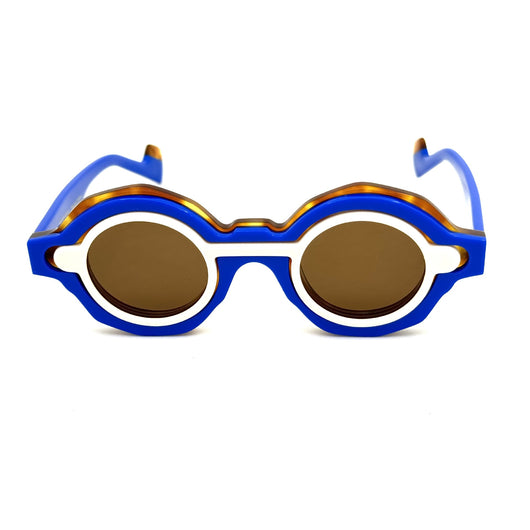 Gafas de Sol Polarizadas Azul Klein con Diseño Irregular - Image 5