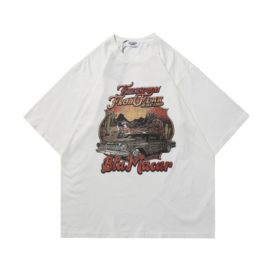 Camiseta Estampada de Manga Corta para Hombre