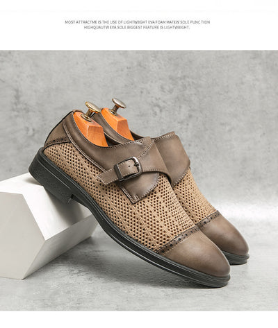 Sandalias de Cuero Respirable con Punta Afilada - Comodidad Casual - Image 11