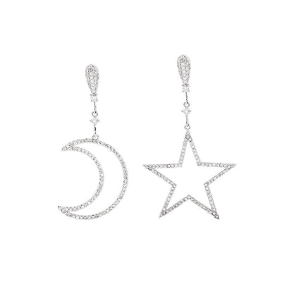Aretes Asimétricos Luna Estrella para Mujer - Image 6