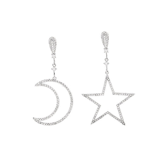 Aretes Asimétricos Luna Estrella para Mujer - Image 6