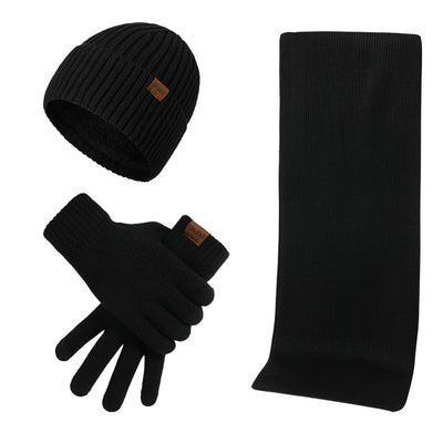 Conjunto Invernal de 3 Piezas: Gorro, Bufanda y Guantes de Lana Gruesa Multicolor - Image 3