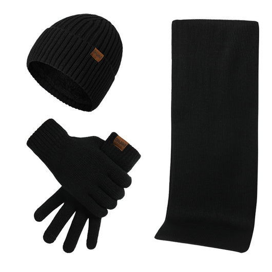Conjunto Invernal de 3 Piezas: Gorro, Bufanda y Guantes de Lana Gruesa Multicolor - Image 3