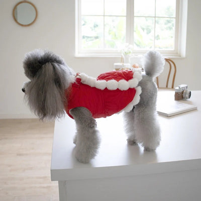 Abrigo Navideño para Mascotas con Cuello Acolchado y Nudo Chino - Image 7