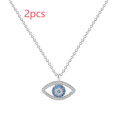 Collar de Plata 925 Ojo de Demonio Estilo Europeo Americano - Image 6