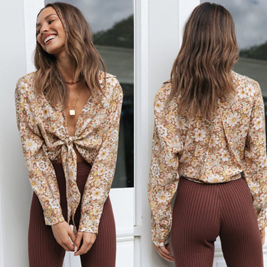 Cardigan Estampado para Mujer con Cordones y Encaje - Image 11