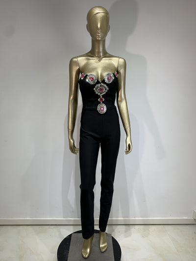 Enterizo Tubo Brillante con Strass para Fiesta - Image 10
