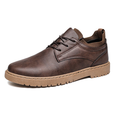Zapatos de Trabajo Cuero Británico Otoño Invierno para Hombre - Image 5
