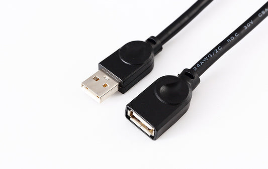 Cable Extensor USB 2.0 Negro con Núcleo de Cobre - Image 2