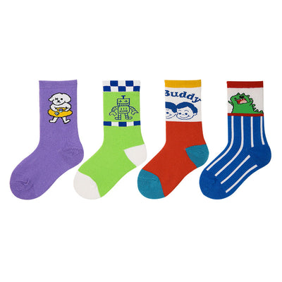 Calcetines Tubo Hip-Hop con Ilustraciones Animales para Niños y Niñas - Image 22