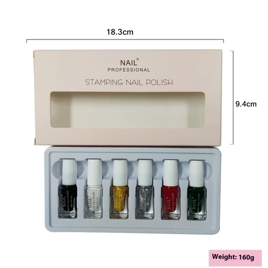 Set de Esmaltes con Plantillas de Transferencia de Diseños Pintados - Image 9