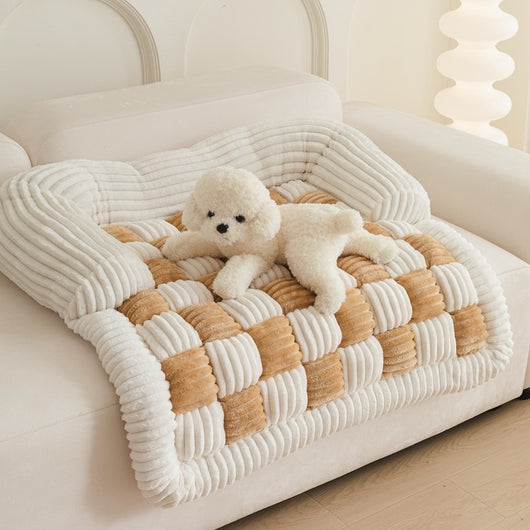 Cama Térmica Ajedrezada para Mascotas - Confort Otoño e Invierno - Image 6