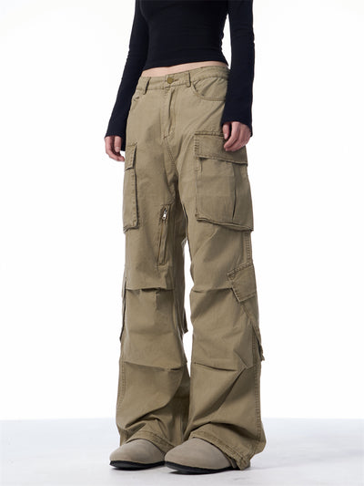 Pantalones Cargo Retro Sueltos con Múltiples Bolsillos - Image 23