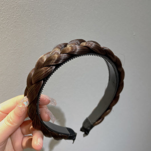 Diadema Trenzada de Tela Hecha a Mano Estilo Espiga para el Cabello - Image 3