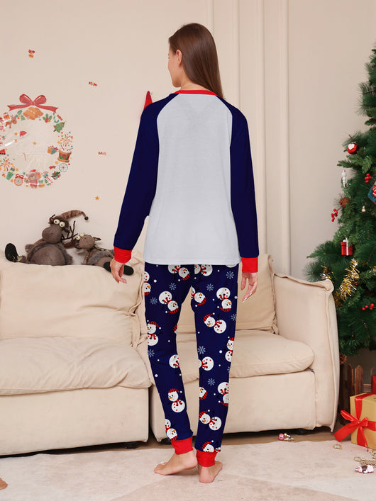 Pijamas Navideños Familiares a Juego con Diseño de Muñeco de Nieve - Image 8