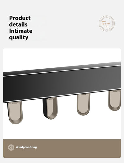 Tendedero Plegable de Aluminio sin Perforaciones para Pared - Image 18
