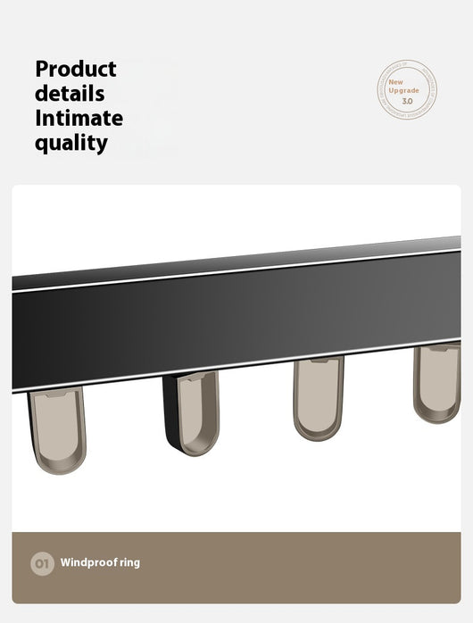 Tendedero Plegable de Aluminio sin Perforaciones para Pared - Image 18